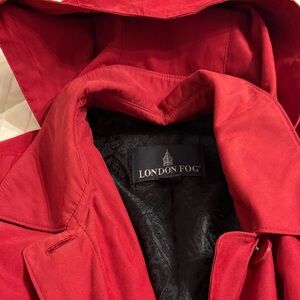Red London Fog Scarlet Outerwear with detachable hood . Size 1x